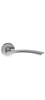 Ручка дверная на круглой розетке MANDELLI 1471 ALISSA 26D матовый хром