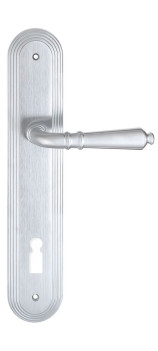 Дверная ручка Extreza PETRA (Петра) 304 на планке PL05 KEY матовый хром F05
