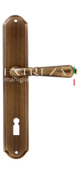 Дверная ручка Extreza PETRA (Петра) 304 на планке PL01 KEY матовая бронза F03