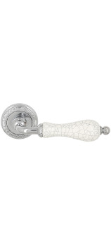 Дверная ручка Extreza DANA CRACKLE (Дана кракле) 306 на розетке R06 полированный хром F04