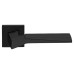Ручка дверная на квадратной розетке MANDELLI 1261 CUBIC MB матовый черный