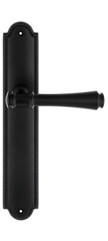 Дверная ручка Extreza PIERO (Пиеро) 326 на планке PL03 черный матовый F22
