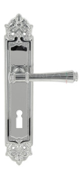 Дверная ручка Extreza PIERO (Пиеро) 326 на планке PL02 KEY полированный хром F04