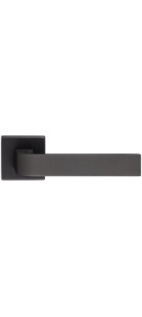 Дверная ручка Extreza Hi-tech SLIM SOUND (Саунд) 106 на квадратной розетке R11 антрацит F27