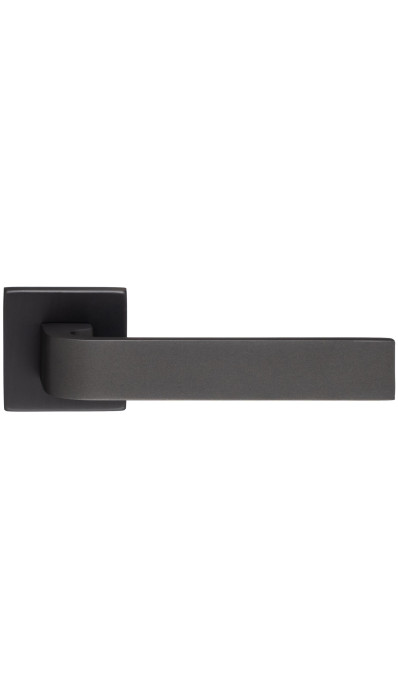 Дверная ручка Extreza Hi-tech SLIM SOUND (Саунд) 106 на квадратной розетке R11 антрацит F27