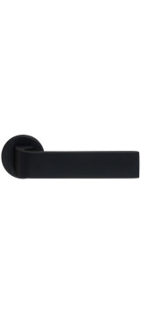 Дверная ручка Extreza Hi-tech SLIM SOUND (Саунд) 106 на круглой розетке R12 черный F22