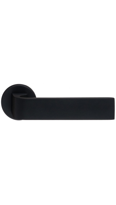 Дверная ручка Extreza Hi-tech SLIM SOUND (Саунд) 106 на круглой розетке R12 черный F22