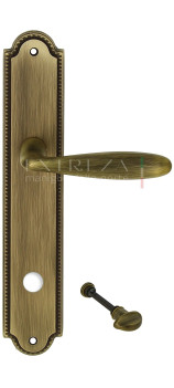 Дверная ручка Extreza VIGO (Виго) 324 на планке PL03 WC матовая бронза F03