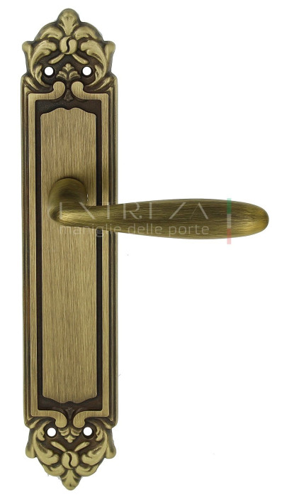 Дверная ручка Extreza VIGO (Виго) 324 на планке PL02 матовая бронза F03