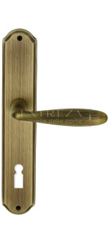 Дверная ручка Extreza VIGO (Виго) 324 на планке PL01 KEY матовая бронза F03
