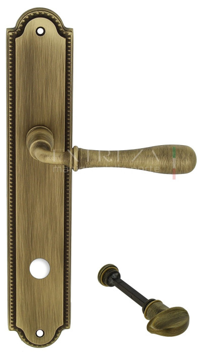 Дверная ручка Extreza CARRERA (Каррера) 321 на планке PL03 WC матовая бронза F03