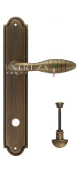 Дверная ручка Extreza MIREL (Мирель) 316 на планке PL03 WC матовая бронза F03