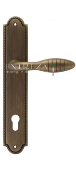 Дверная ручка Extreza MIREL (Мирель) 316 на планке PL03 CYL матовая бронза F03