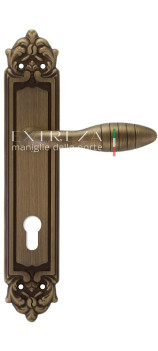 Дверная ручка Extreza MIREL (Мирель) 316 на планке PL02 CYL матовая бронза F03