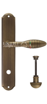 Дверная ручка Extreza MIREL (Мирель) 316 на планке PL01 WC матовая бронза F03