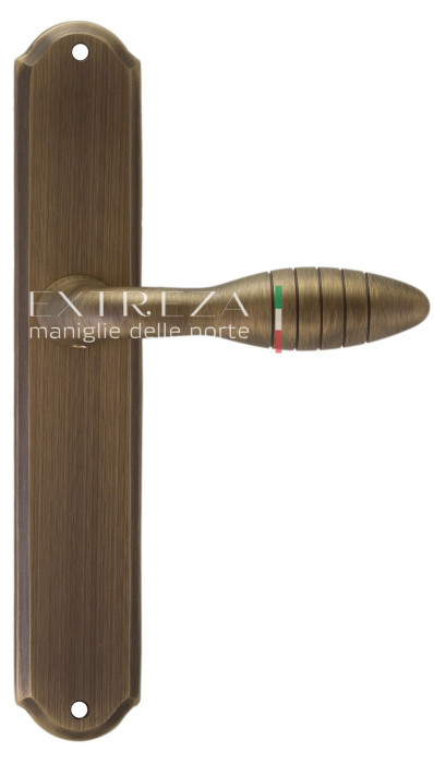 Дверная ручка Extreza MIREL (Мирель) 316 на планке PL01 матовая бронза F03