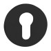 Накладка под цилиндр Tupai 4046 5S RT черный (153)