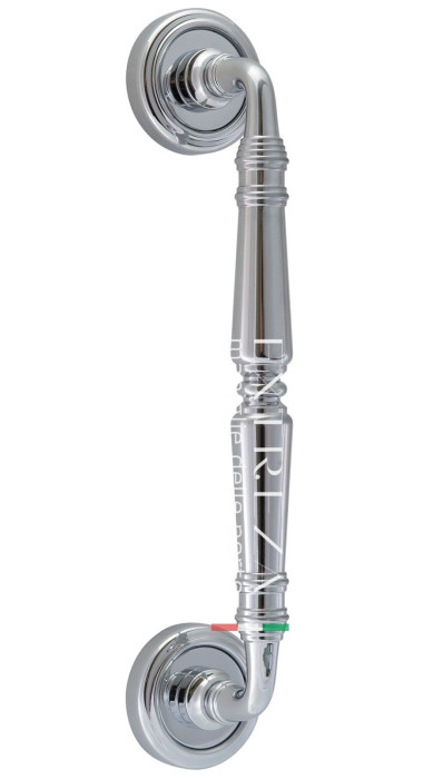 Ручка дверная скоба Extreza PETRA (Петра) 250 мм (205 мм) R01 полированный хром F04 Ручка дверная скоба Extreza PETRA (Петра) 250 мм (205 мм) R01 полированный хром F04