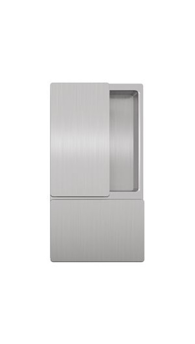 Дверная ручка AGB WAVE B30000.00.32 для межкомнатных дверей матовый хром (без запирания)