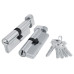 Цилиндровый механизм Fuaro с вертушкой 200 ZM 60 mm (25+10+25) CP хром 5 кл. Цилиндровый механизм Fuaro с вертушкой 200 ZM 60 mm (25+10+25) CP хром 5 кл.