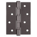 Дверная петля универсальная FUARO 4BB/BL 100x75x2,5 GR графит (блистер)