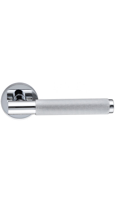 Дверная ручка Extreza Hi-tech Slim TUBA 126 на круглой розетке R16 полированный хром F04 Дверная ручка Extreza Hi-tech Slim TUBA 126 на круглой розетке R16 полированный хром F04
