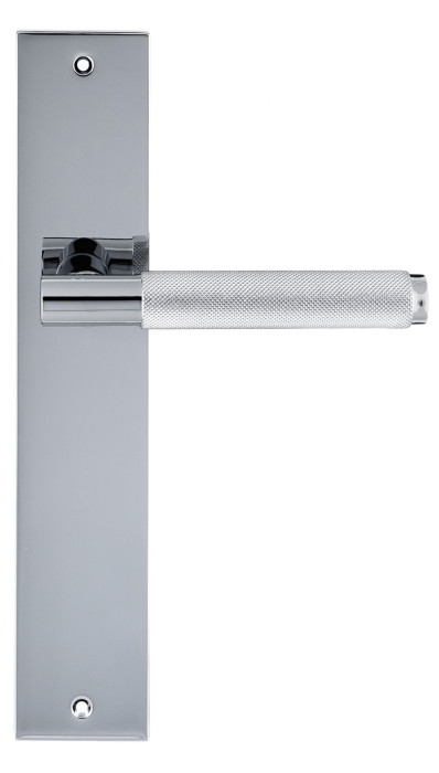 Дверная ручка Extreza Hi-Tech TUBA 126 на планке PL11 полированный хром F04