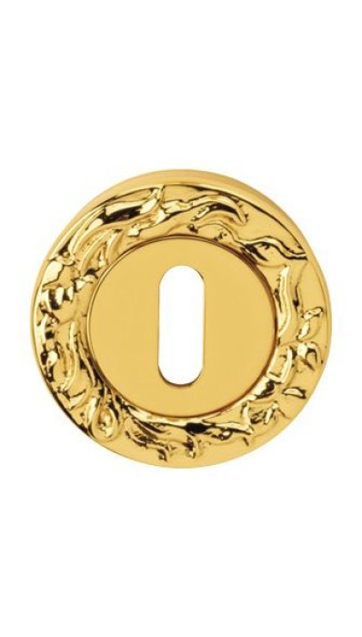 Накладка дверная под ключ буратино Linea Cali 113 PAT OZ золото 24K глянцевое