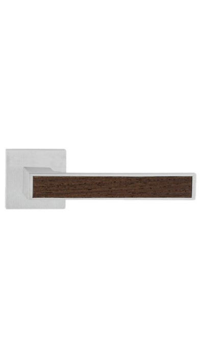 Дверная ручка LINEA CALI ZEN Wenge 1158 RO 019 на квадратной розетке CS хром матовый