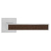 Дверная ручка LINEA CALI ZEN Wenge 1158 RO 019 на квадратной розетке CS хром матовый
