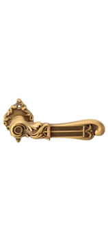 Дверная ручка LINEA CALI TIFFANY 1308 RO 018 на фигурной розетке PM патина матовая