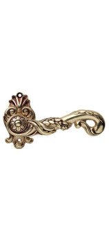 Дверная ручка LINEA CALI на фигурной розетке POESIA 1395 RO 015 OF золото французское