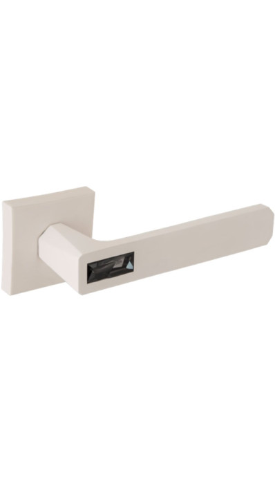 Дверная ручка ORO&ORO 933-13 на квадратном основании WHITE/GREY