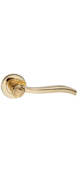 Дверная ручка на круглом основании ORO&ORO 905-15 GP латунь блестящая