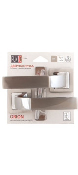 Дверная ручка PUNTO ORION QR/HD SN/CP-3 матовый никель / хром