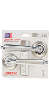 Дверная ручка PUNTO LIBRETTO ML/HD SN/CP-3 матовый никель / хром