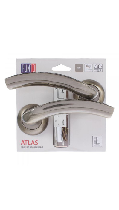 Дверная ручка PUNTO ATLAS TL/HD ABG-6 зеленая бронза