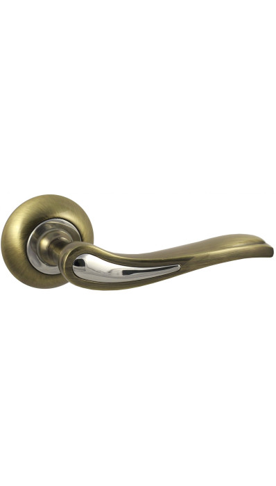 Дверная ручка Vantage V64QAL на круглой розетке AB бронза
