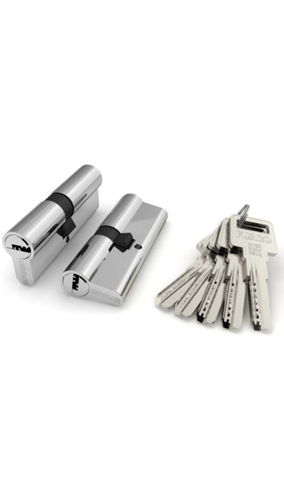 Цилиндровый механизм R600/90 mm (35+10+45) CP хром 5 кл.