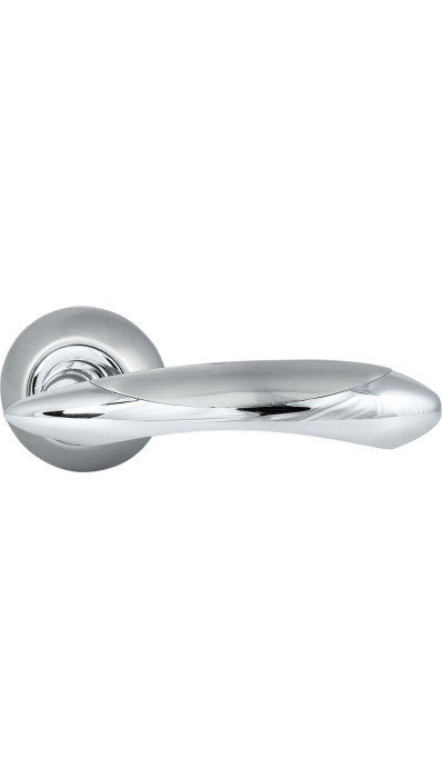 Дверная ручка PALLADIUM Ariel (Ариэль) SN/CP матовый никель / хром