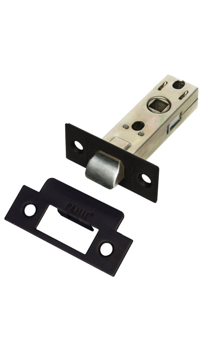 Защелка межкомнатная RENZ L 5-45 plastic Black черный