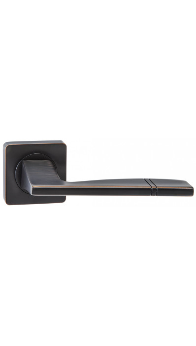 Дверная ручка RENZ Риволи DH 72-02 ABB бронза черная с патиной