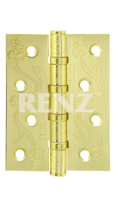 RENZ INDECOR FL 100-4BB FH SG gетля стальная, цвет латунь матовая