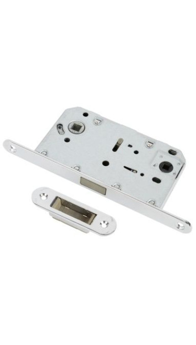Замок межкомнатный санузловый WC магнитный RENZ 96 мм LBM 5096 C хром