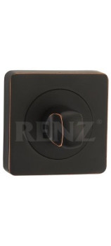 Завертка к ручкам Renz BK 02 BIG ABB черная бронза с патиной
