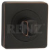 Завертка к ручкам Renz BK 02 BIG ABB черная бронза с патиной