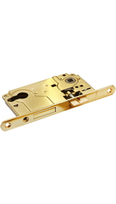 Замок с ригелем под цилиндр Morelli L1885 PG золото