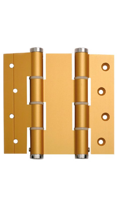 Justor 5414.02 петля пружинная двойная 120x133x40 матовое золото