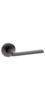 Дверная ручка FIMET SLIM 1063/273 на круглой розетке, черный NO