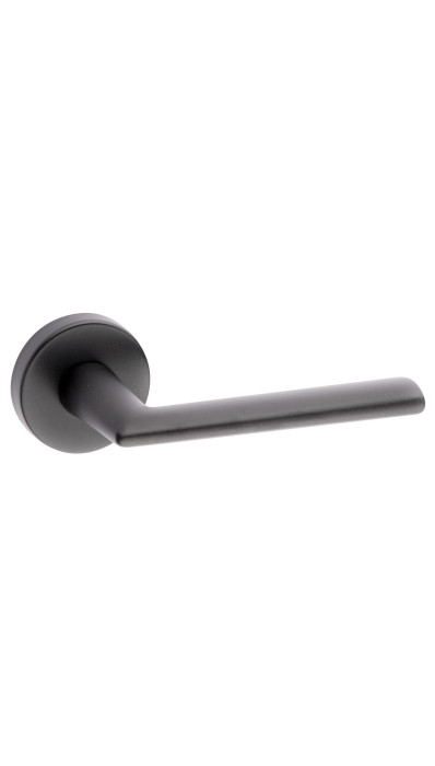 Дверная ручка FIMET SLIM 1063/273 на круглой розетке, черный NO